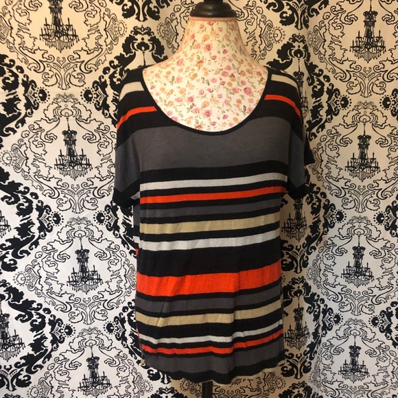 Agenda striped dressy T-shirt with buttons - Picture 2 of 8